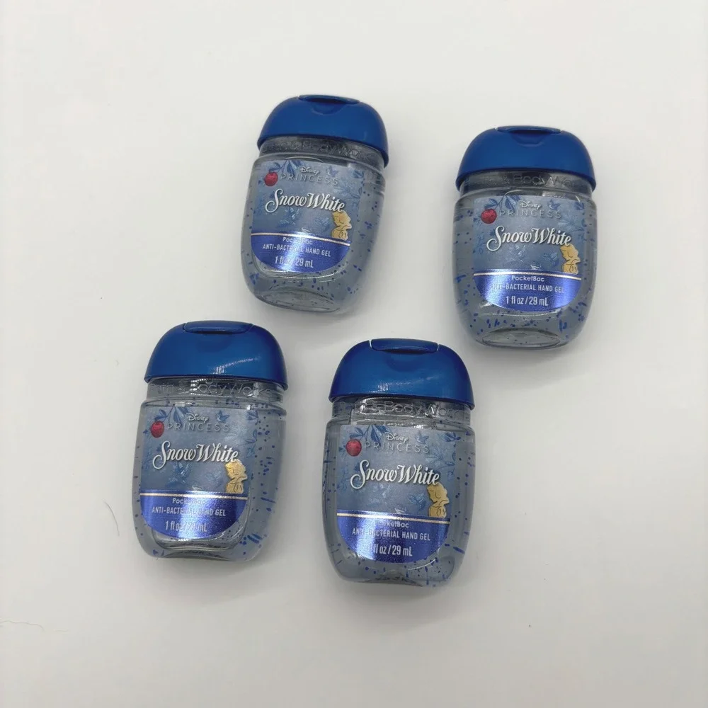 Bath & Body Works Hand Sanitizer 1 oz Blue Snow White Disney Princess 4pk